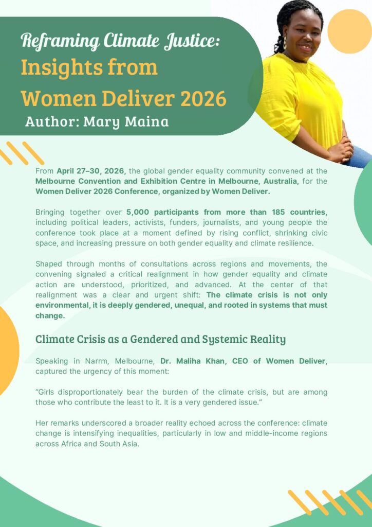 thumbnail of Insights from the Women delivers conference